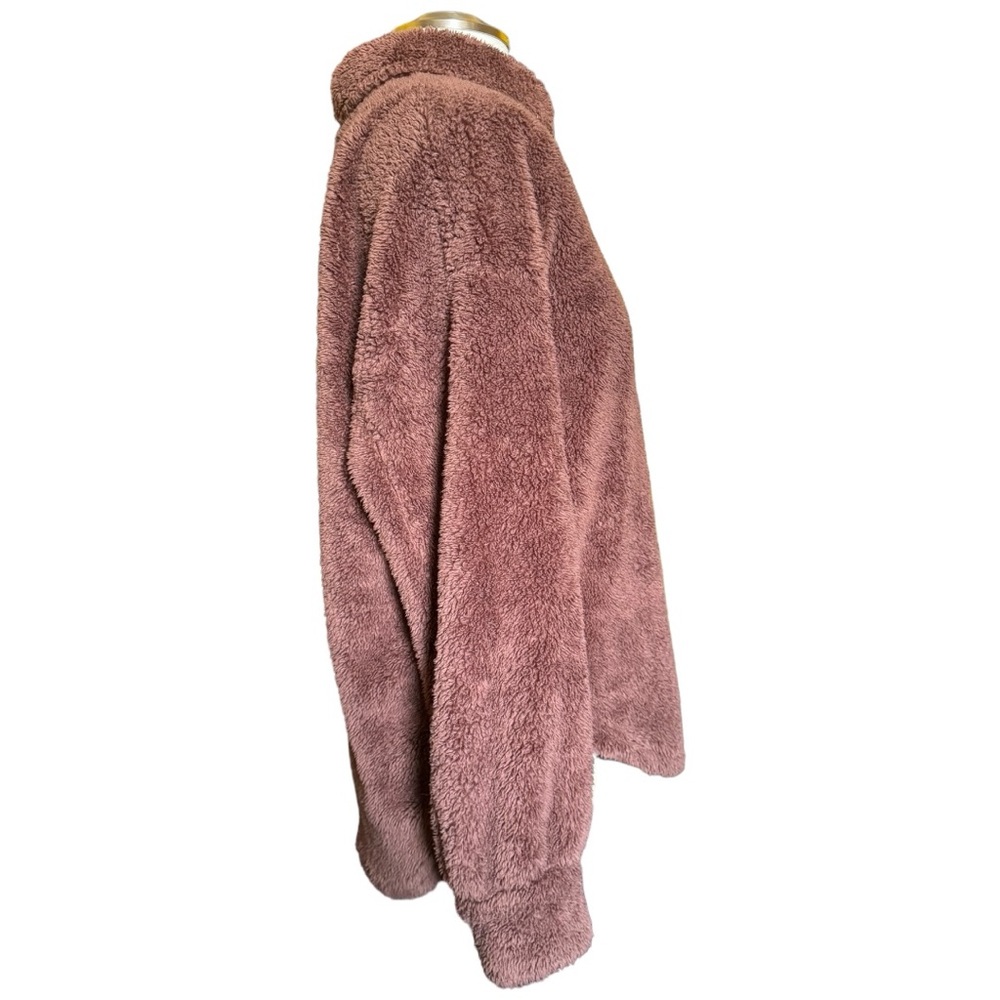 PacSun Homecoming Teddy Button Down Brown Jacket - Picture 8 of 14